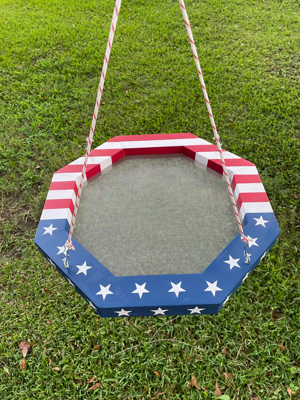 American Flag Octagon Bird Feeder